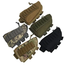 Тактическая винтовка пистолет приклад щека отдых винтовка запас патроны корпус нейлон журнал MOLLE сумка держатель