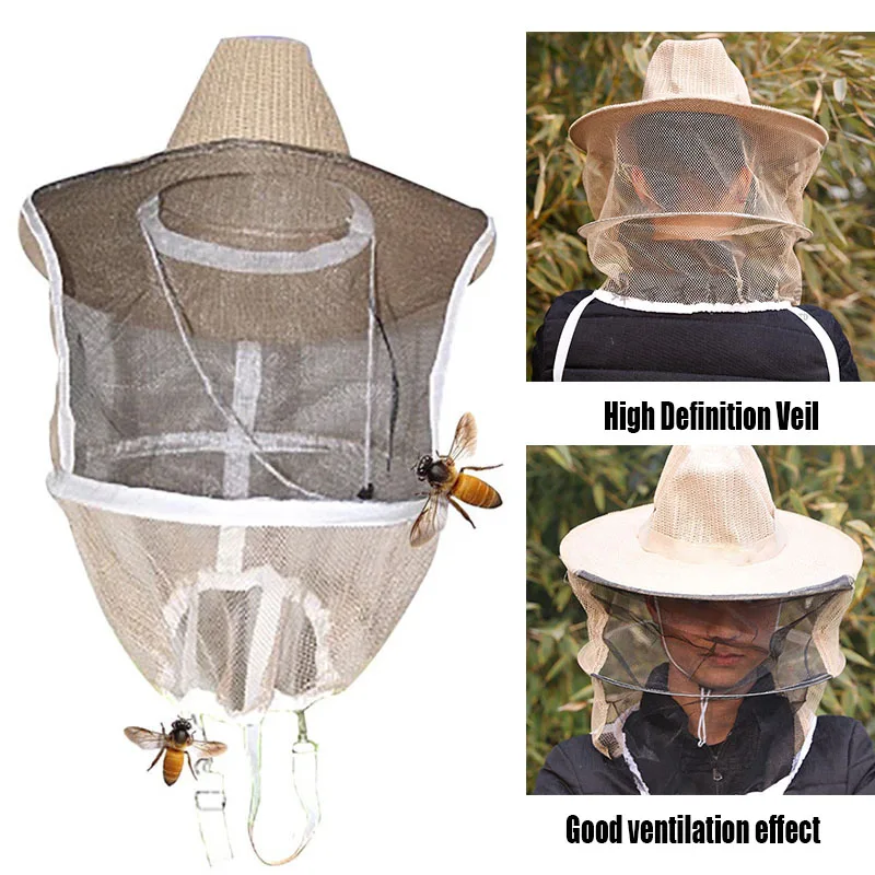 

Beekeeping Net Hat Mosquito Bee Insect Mesh Head Face Protector Mask 2019ing
