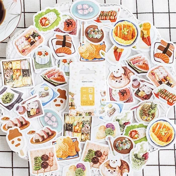 

46pcs/Box Daily Meals Series Decorative Stickers Mini Set DIY Diary Album Scrapbooking Japanese Stickers Stationery