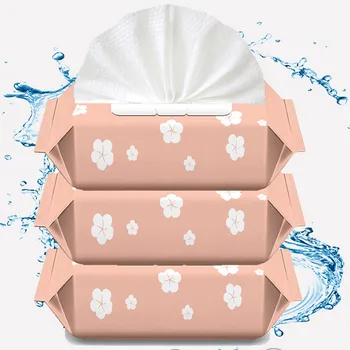 

100PCS Household Disposable Big Pack Wet Wipes Children Adult Cleaning Products Alcohol Free Sterilizing Wipes Cheap Hot Sale