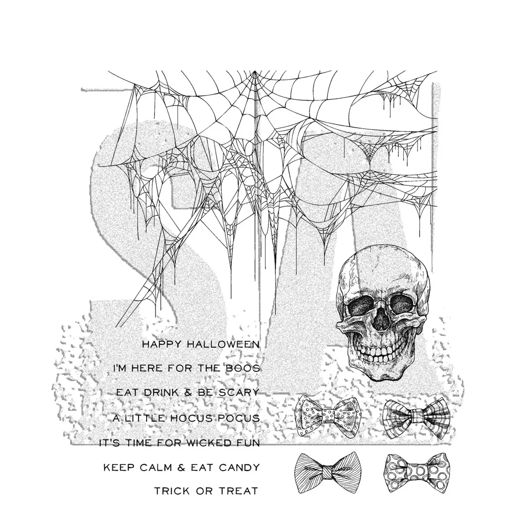 

Spider web Transparent Clear Stamp for DIY scrapbooking seal Card Making C609