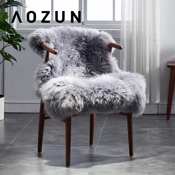

Genuine Australian sheepskin fur rug for whole chair 1.5P 75*110cm , shaggy sheep skin fur cushion, decoration sofa blanket