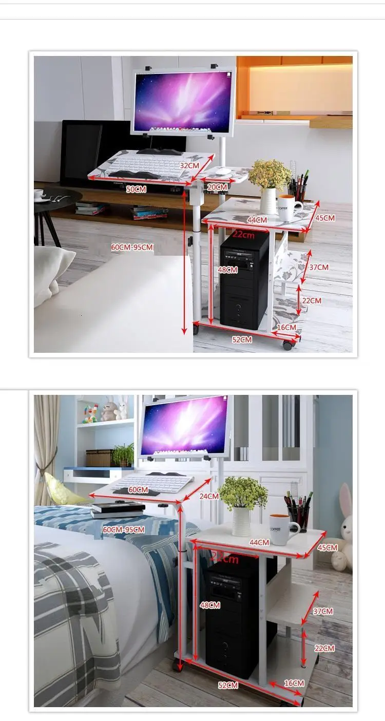 Escritorio поднос для кровати маленький Schreibtisch подставка для ноутбука Tafel Регулируемая прикроватная тумбочка Меса ноутбук стол для изучения компьютерный стол