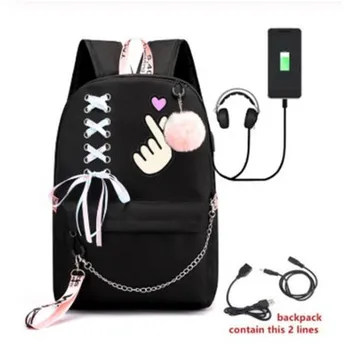 

Girls Fashion Backpack School Bags Laptop Travel Bags for Girls Teenage Notebook Backpack Nylon Mochila Pusheen Bag