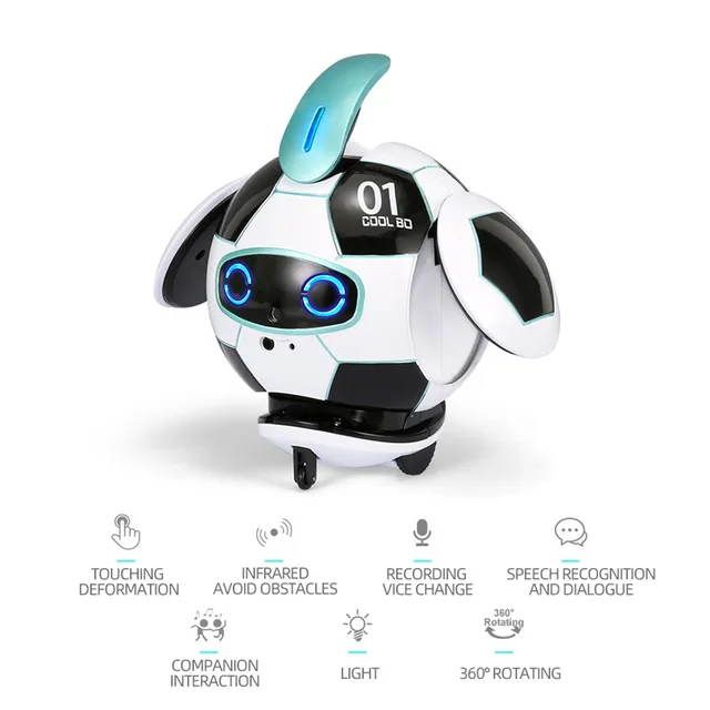 Smart Gesture Control Robot Toy Intelligent Soccer robot Voice Recognition Touch Control Singing Dance Music play game robot Toy 2
