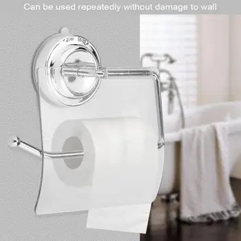 

Waterproof Toilet Paper Towel Holder Suction Cup Installation Paper Holder Home Hotel Bathroom Storage Roll Stand