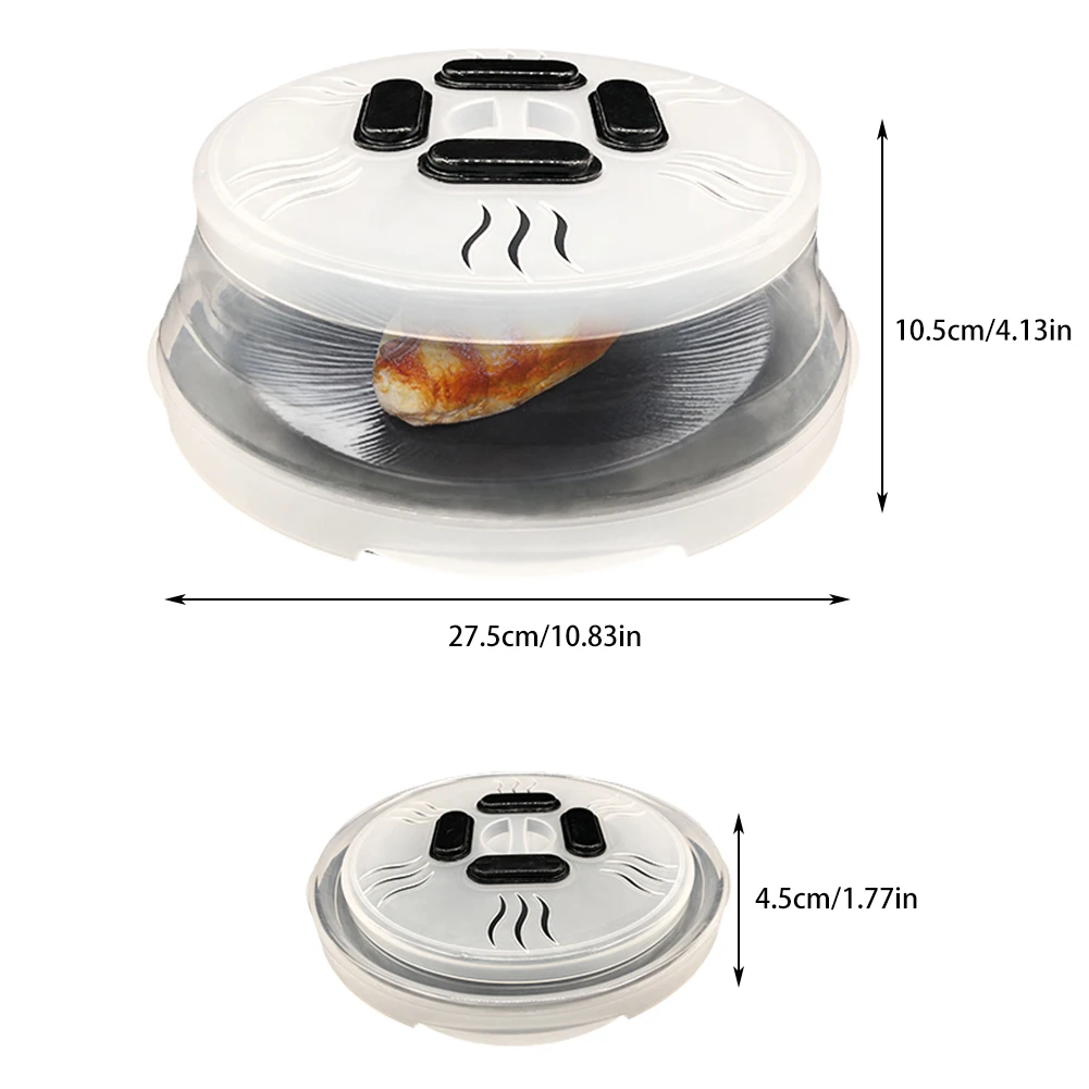 Magnetic Microwave Plate Cover Splatter Guard With Steam Vents And Strong  Magnets Anti Splash Lid Keeps Microwave Oven Clean From Sakuna, $45.09