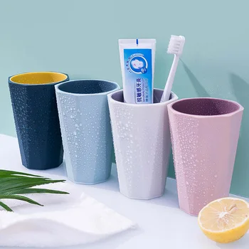 

Diamond Double-layer Two-color Large Mouthwash Cup Simple Wash Cup Home Creative Couple Toothbrush Cup Boxed