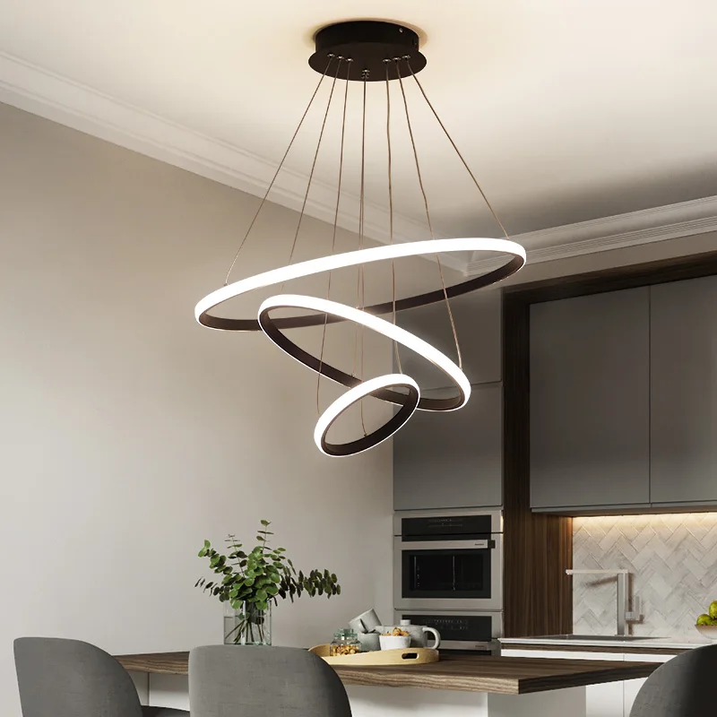  Home Modern LED Ceiling Lights For Dining Room Bedroom Kitchen Living Room White/Black/Golden/Coffe - 32992509353