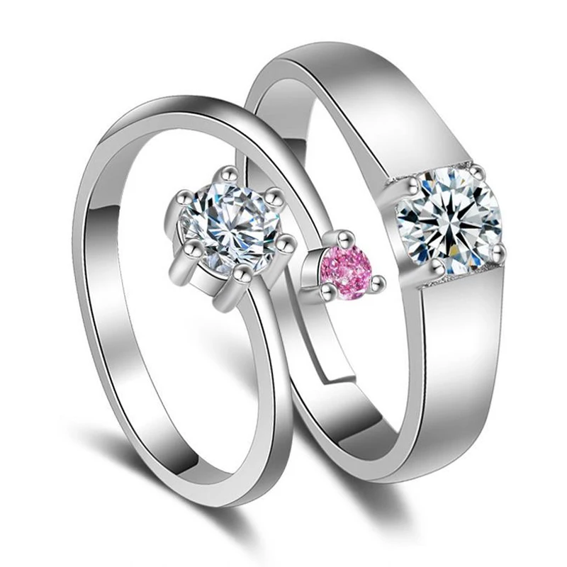 Кольцо для пары, кольцо для влюбленных, обручальное, хорошее ювелирное изделие, 925 пробы Серебряное кольцо для влюбленных, AY502