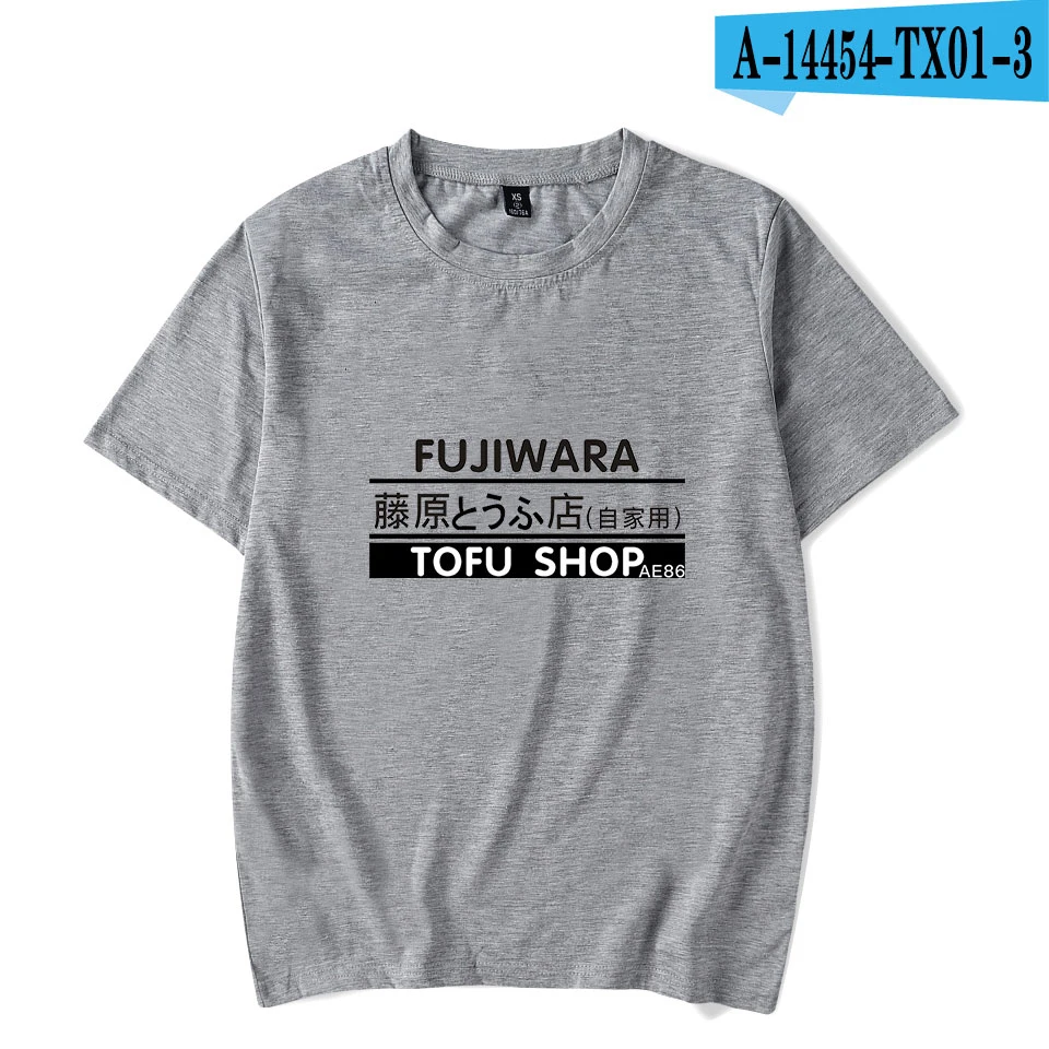 Movie Initial D футболка Fujiwara Tofu Shop TOYOTA AE86 Футболка с принтом для мужчин и женщин Harajuku модная футболка для любителей автомобилей - Цвет: gray