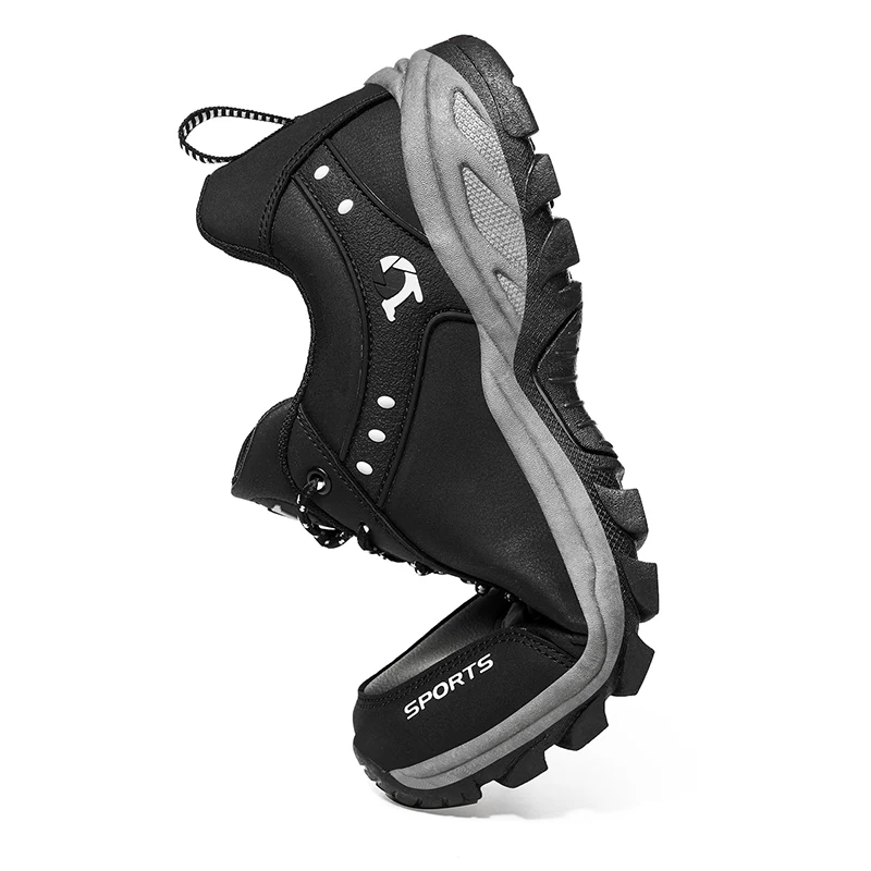 SMS High Quality Men Hiking Shoes Lace Up Men Sport Shoes Outdoor Trekking Sneakers Mountain Shoes Climbing Sports Shoes