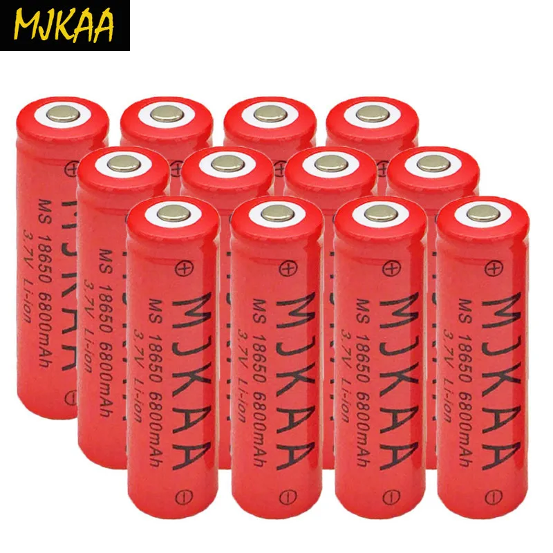 3 7 V MS 18650 6800mAh перезаряжаемый литий ионный аккумулятор электронные