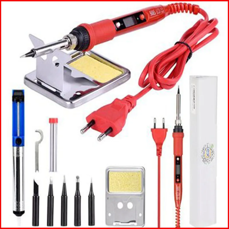 Digital Display Adjustable Temperature Electric Soldering Iron Suit 80W Soldering Pen Soldering Gun Combination Digital Display Adjustable Temperature Electric Soldering Iron Suit 80W Soldering Pen Soldering Gun Combination