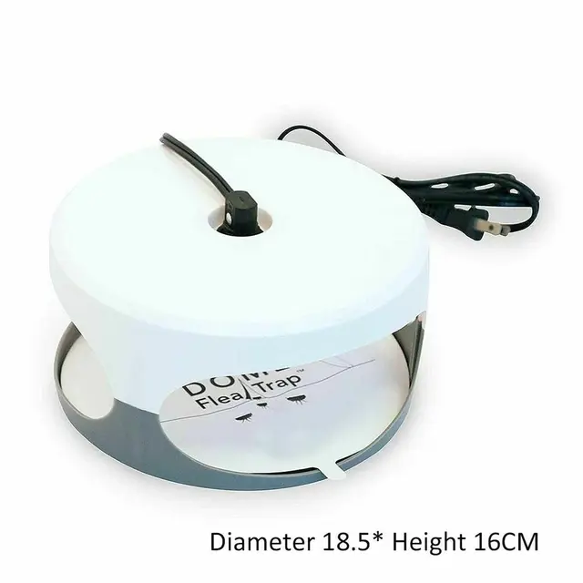 Csapdák+2 Izzók+2 Szuper Ragadós Tárcsák Bolhcsapda Háziállat Háztartási Bolha Lámpa Bolhák Csapda Gyilkos Fény - Image 3