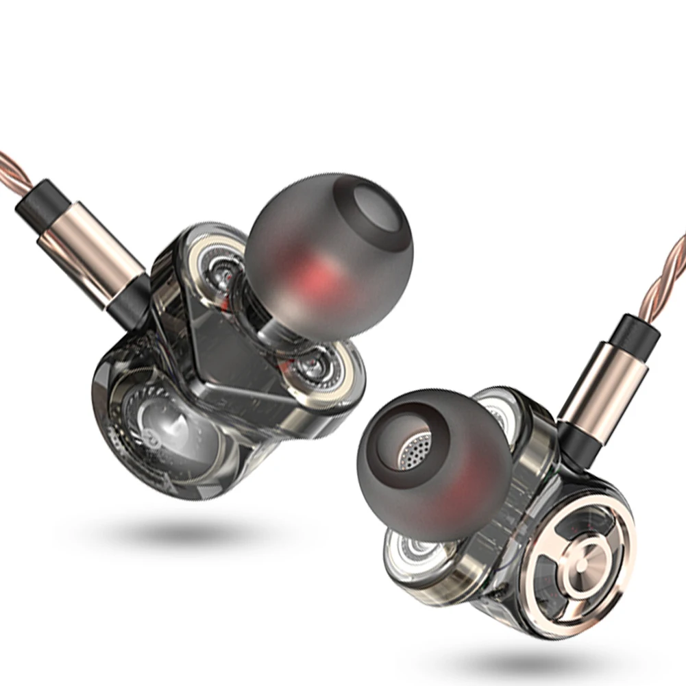 

Original QKZ CK10 Wired Headset In Ear Earphone 6 Dynamic Driver Unit Stereo Headphones Sports With Microphone HIFI Earphones