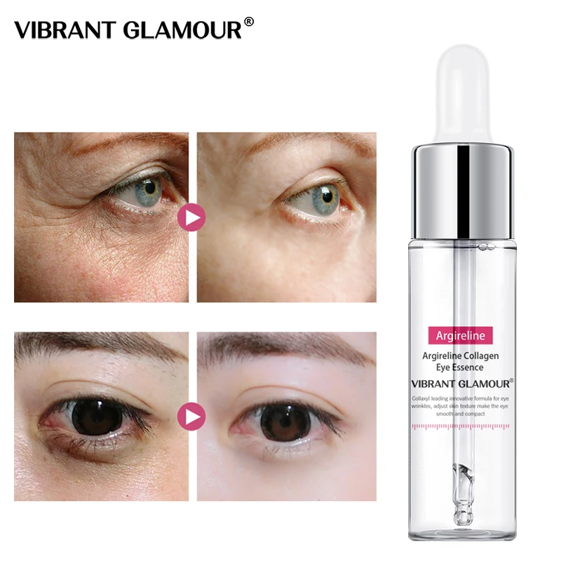 VIBRANT GLAMOUR Eye Essence Collagen Eye Serum100 authentic Anti Wrinkle Remover Dark Circles Against Puffiness Bags 2