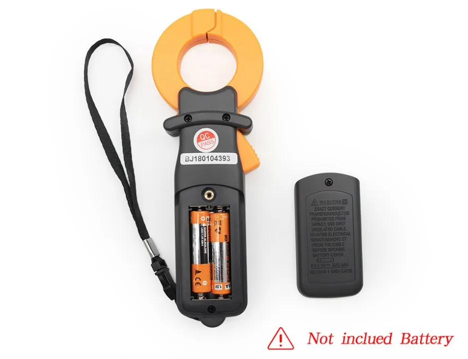 Профессиональный тестер утечки тока цифровой измеритель зажима измерение