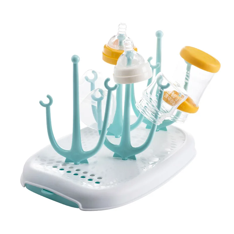 

Baby Bottle Drying Rack Removable Toddler Milk Bottles Cleaning Dryer Drainer Storage Rack Tree Shape for Babies Pacifier