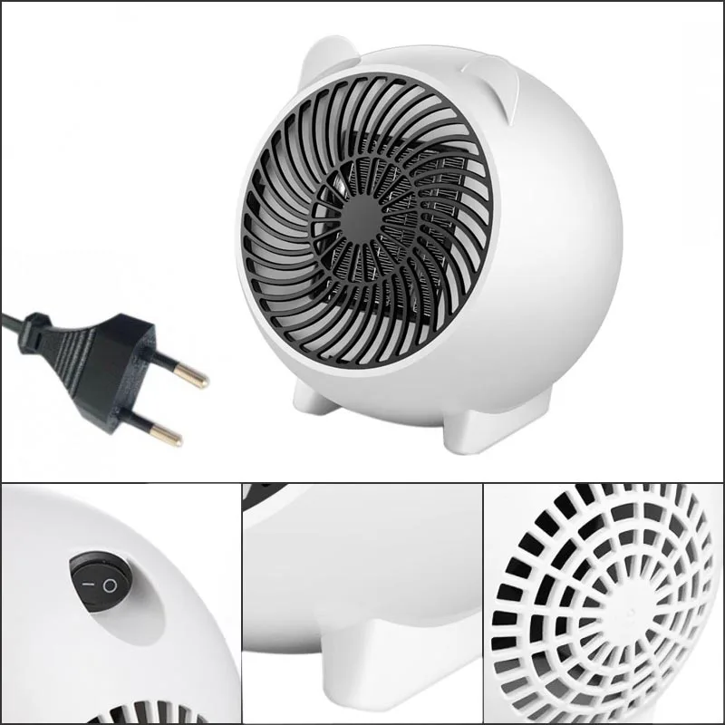 Электрический вентилятор комнатный обогреватель 220 в портативный электроотопительный прибор мини 3 настройки нагрева тепловентилятор