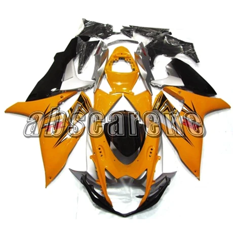 Полный обтекатели для Suzuki GSXR600 K11 2011 2012 2013 GSXR750, 11, 12, 13, 14, 15, 16 лет из АБС-пластика Пластик оранжевого, черного цветов, капоты