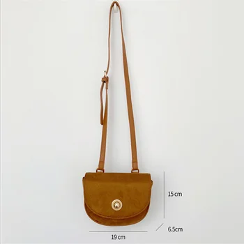 

2019 new models Saddle bag Suede Solid color Simple and fashionable