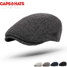 Зимний вязаный берет, шапка в Корейском стиле для мужчин, Boinas Para Hombre, береты для художника, женские шапки Boina