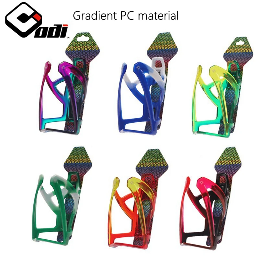 Bicycle Water Bottle Cage Bicycle Bottle Holder Water Bottle Holder ODI Bicycle Bottle Cage Electroplating Rainbow Fiberglass Nylon MTB Bike Water Cup Holder Drink Bottle Bracket Riding Equipment