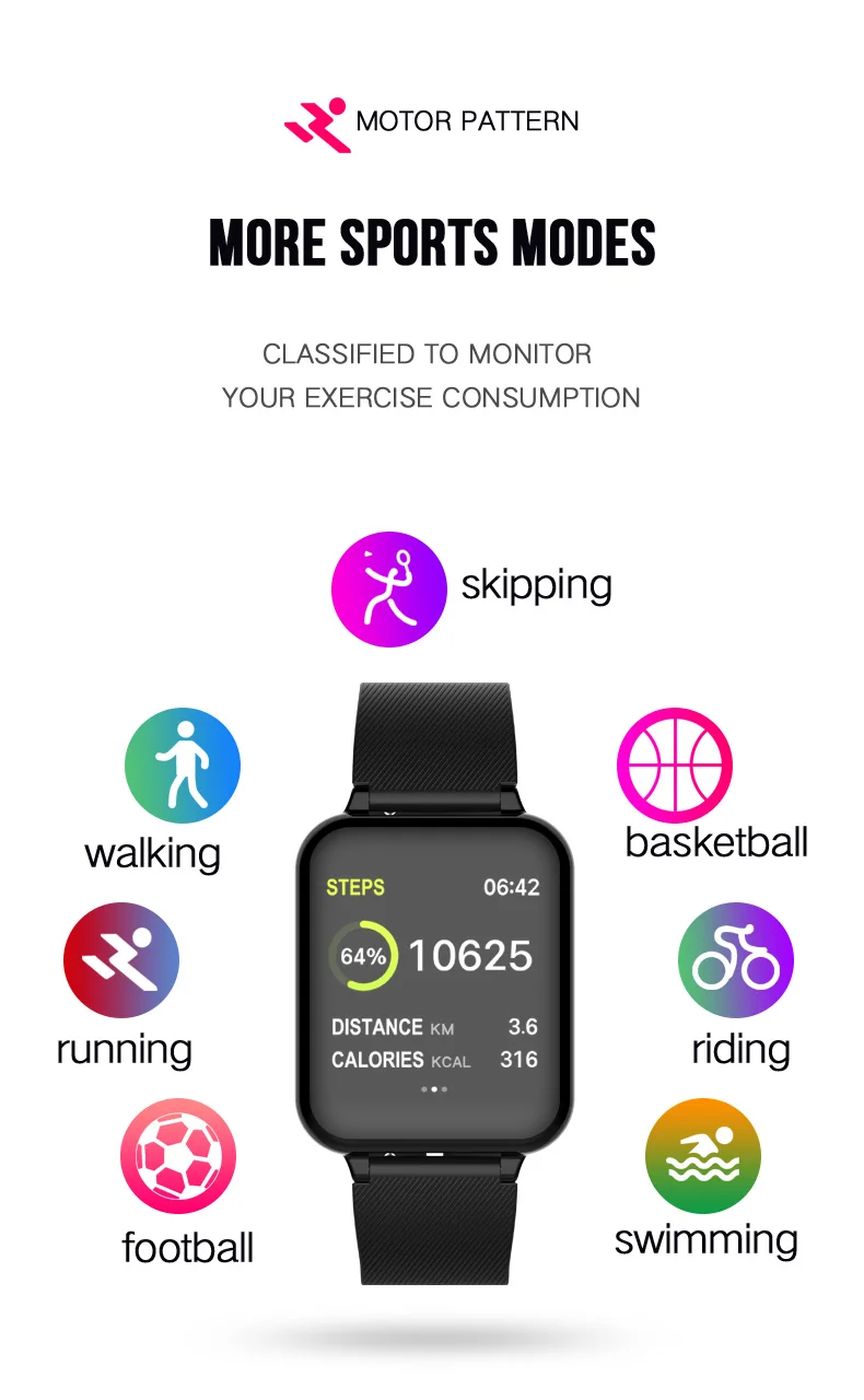 B57 Смарт часы-браслет для мужчин и женщин монитор сердечного ритма во время сна Водонепроницаемый Фитнес-трекер часы для Android IOS Z2