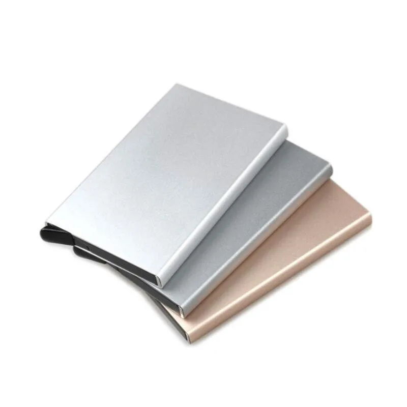 Wallet Card Holder Card Holder Credit Card Holder Credit Card Wallet Card Wallet ID Card Holder ID Card Case Wallet Card Bag Document Card Wallet Credit Card Holder Men Slim Anti Protect Travel ID Cardholder Women Rfid Wallet Metal Case Porte Carte