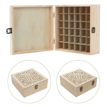 

36 Grids Essential Oil Box Organizer Wooden Large Oil Jewelry Storage Case Bottles Storage Organizer For Home NEW
