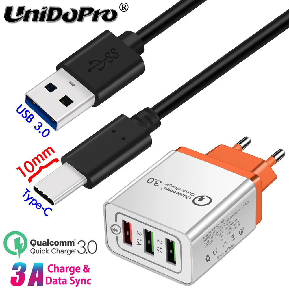 

10mm Extended Tip USB-C Type C Cable Fast AC Charger for AGM Blackview Oukitel UMiDiGi Doogee Ulefone Leagoo Zoji Rugged Phones