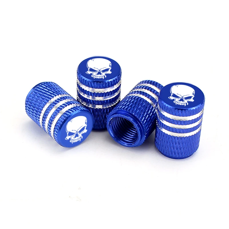 

Automobile Valve Cap Valve Cover Tire Valve Core Cover Aluminum alloy 4pcs/set Skull for Fiat Aegea Dacia logan KIA RIO Mazda