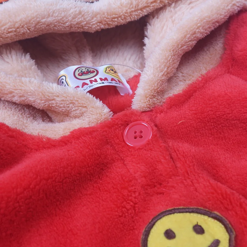 Экспорт из Японии Anpanman с рисунком Супермена, пекарни моделирование кораллового бархата жилет топы жилет хлебные воины детская одежда