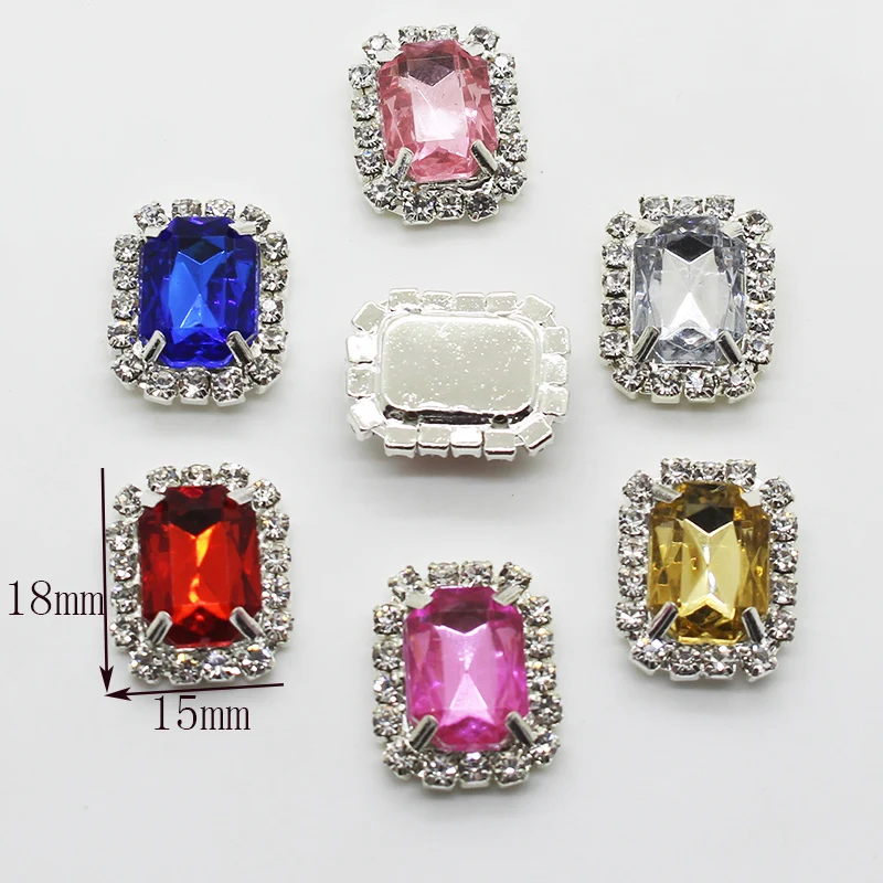 YWXINXI 10 шт. Новые горячие продажи 15*18 мм прямоугольные Diy ювелирные аксессуары