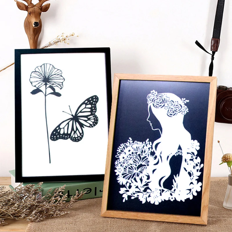 

Solid Wood Photo Frame Black Wood Color Set Picture Frame A4 Photo Frame 14 Inch Photo Studio Picture Frame