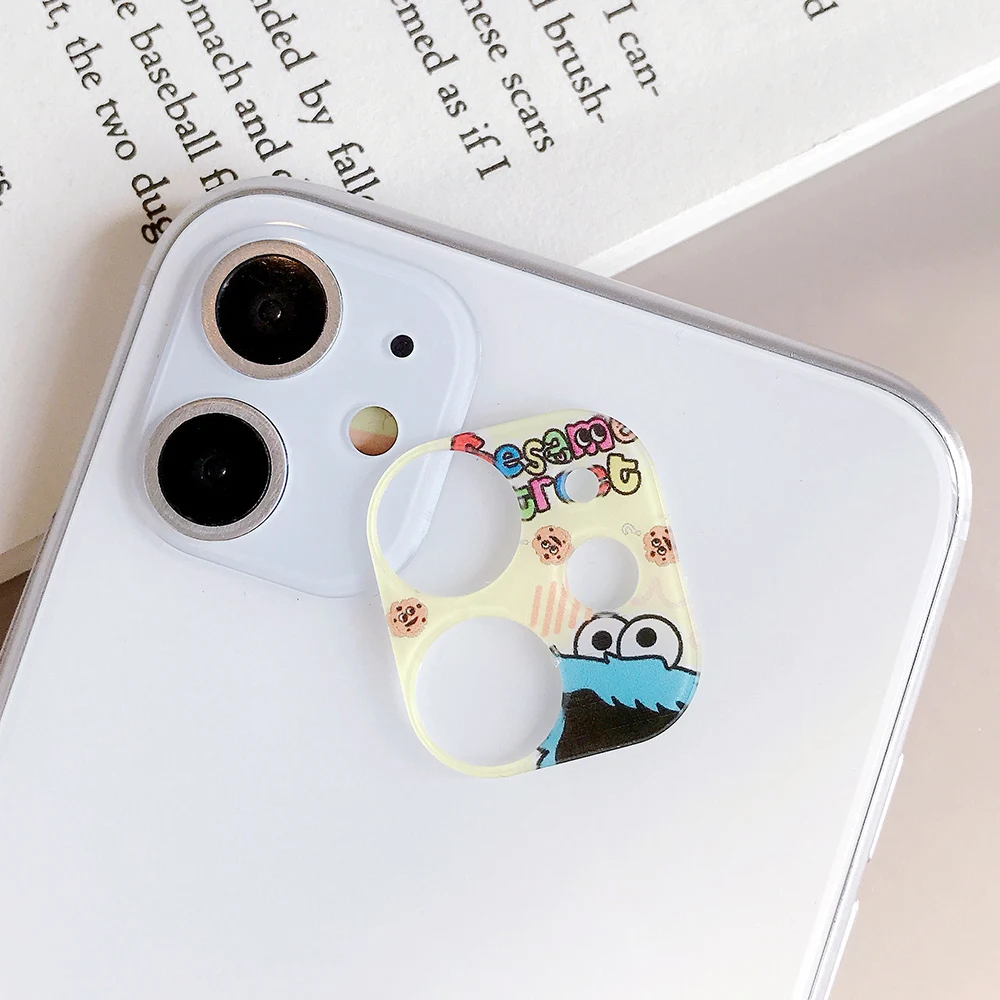 Милые забавные мультяшные наклейки на объектив для iphone 11Pro, задняя камера, чехол, мультяшная задняя камера, защитная пленка на объектив, ультратонкая - Цвет: Style 4