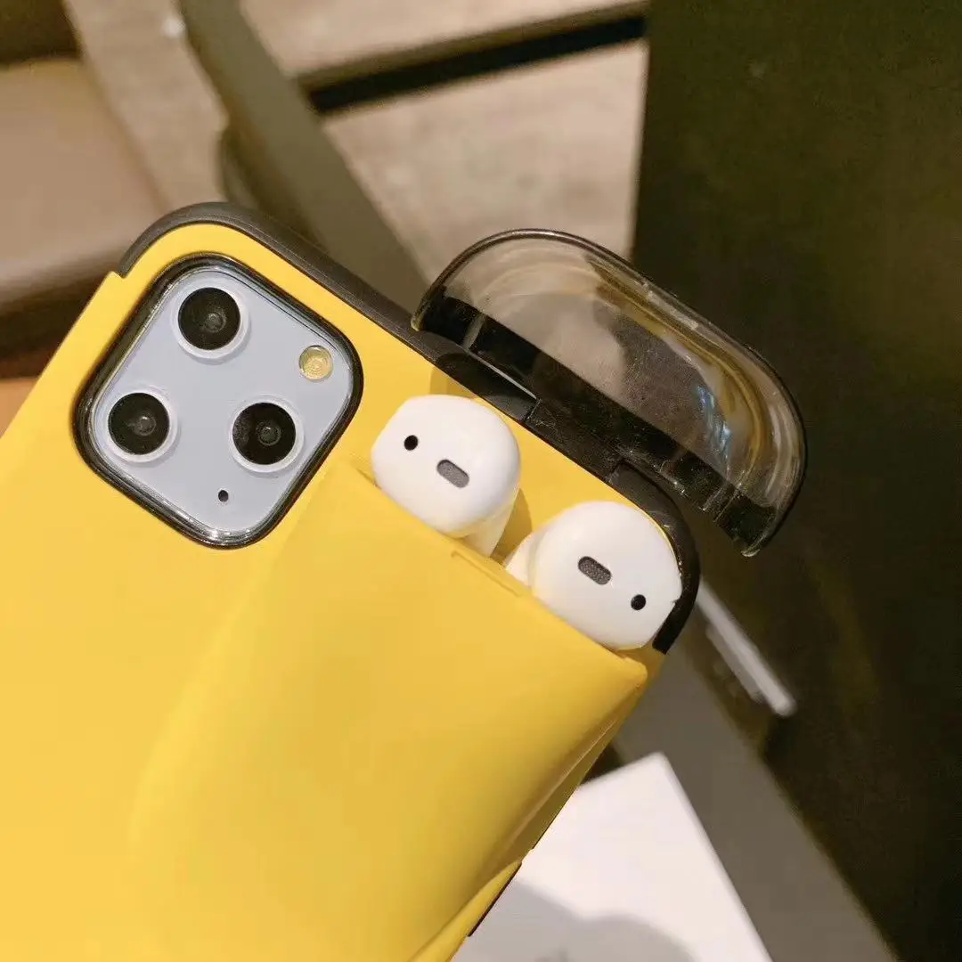 Роскошный чехол для Apple 7plus airpods гарнитура со встроенным чехлом хранения 8