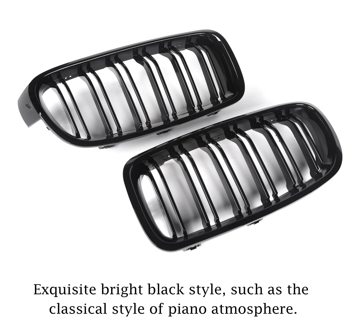 F30 Grill Black Kidney Grille Styling Bumper for BMW F30 3 Series 2012-F31 F35 316i 318d 320i 325d Car Front Grille ABS