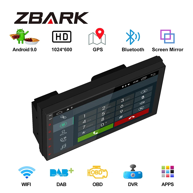 Perfect 2GB RAM  Android 9.0 Double 2 Din 7 inch  GPS  Car Stereo Player Radio For Nissan Qashqai Tiida X-Trail Paladin YHTYNS701A2 3