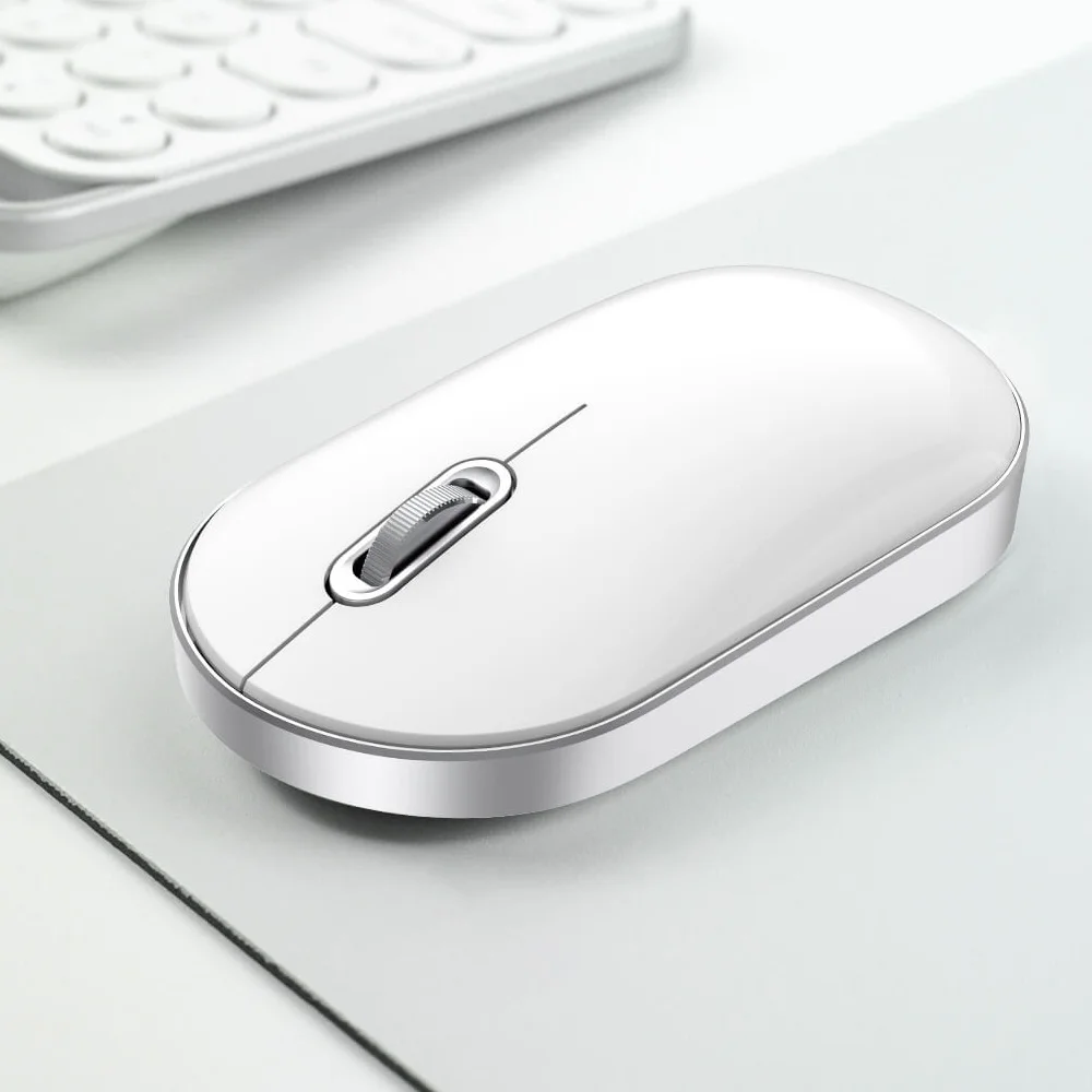 White Xiaomi Mijia MIIIW Бесшумная Двухрежимная мышь Air Bluetooth 4,0 rf2.4 GHz ABS оптико-Электронная мышь для компьютерный коврик для офисного и домашнего использования - Цвет: White