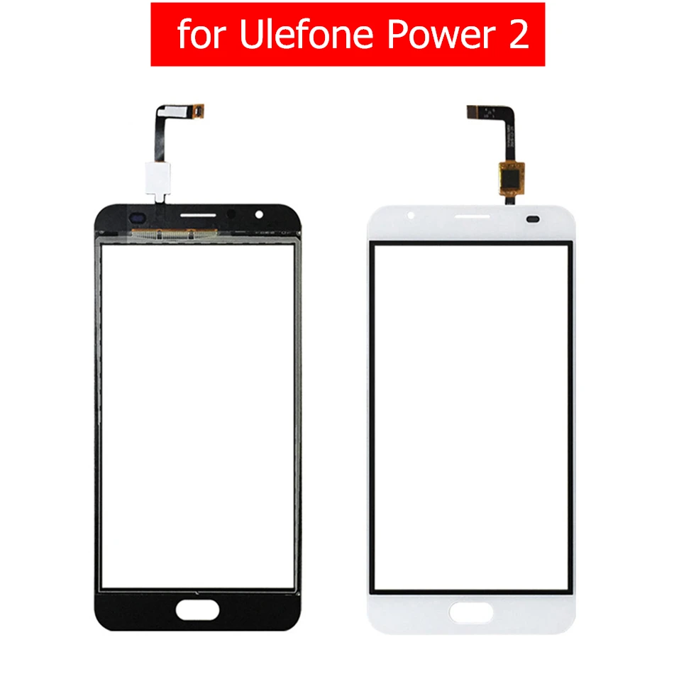 Для Ulefone power 2 сенсорный экран стеклянная панель дигитайзер Сенсорная панель передняя стеклянная панель для Ulefone power 2 запасные части для ремонта