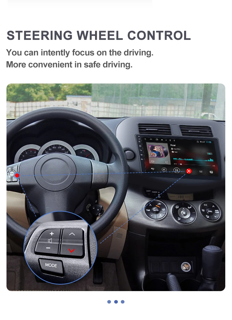 Clearance Isudar H53 4G Android 1 Din Auto Radio For Toyota/RAV4 2007-2011 Car Multimedia 8 Core RAM 4GB ROM 64GB GPS DVR Camera IPS DSP 20