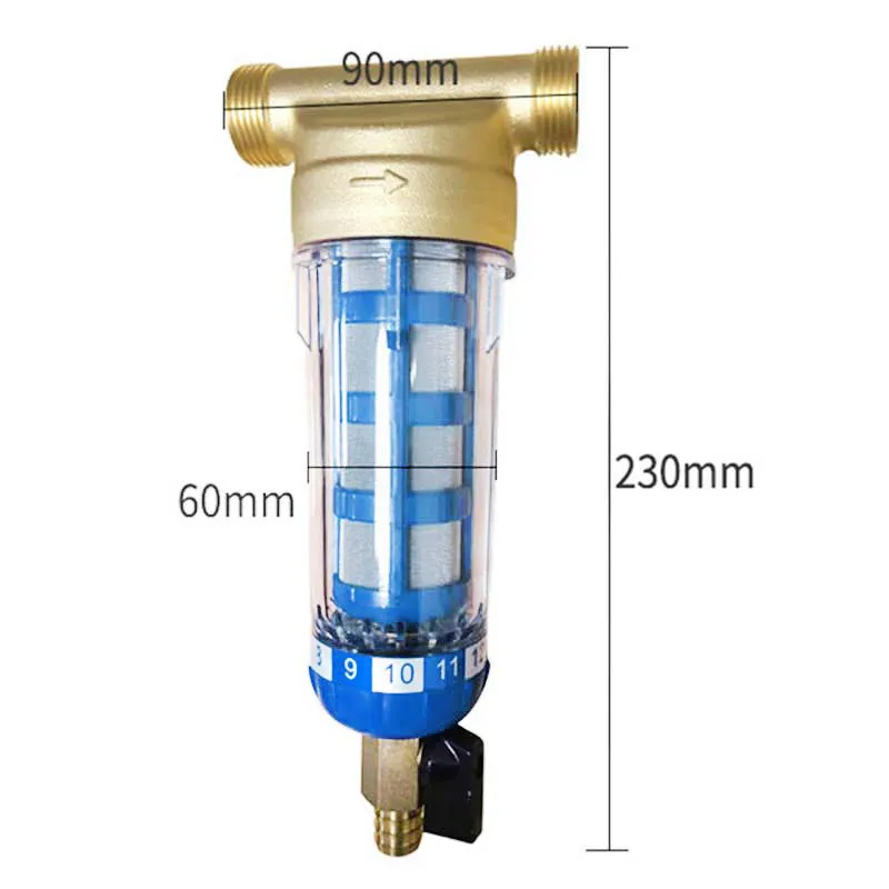 Медный кран из нержавеющей стали очиститель воды предварительно фильтр сеточка-фильтр