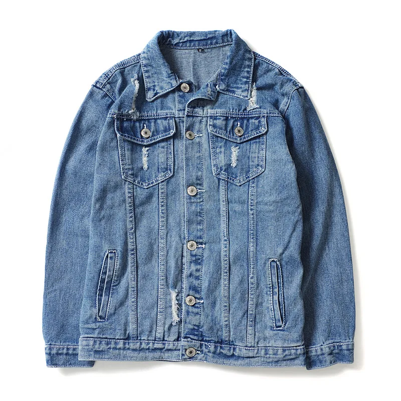 Spring And Autumn New Trend Personality Evil Dog Hole Cowboy Men And Women Couple Jeans Jacket Dropshipping Spring And Autumn New Trend Personality Evil Dog Hole Cowboy Men And Women Couple Jeans Jacket Dropshipping