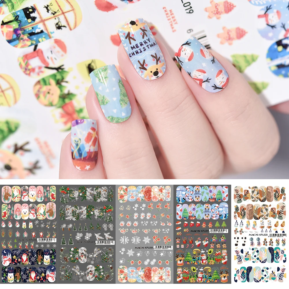 Christmas Valentines Large Size Nail Art Sticker Nail Art Water