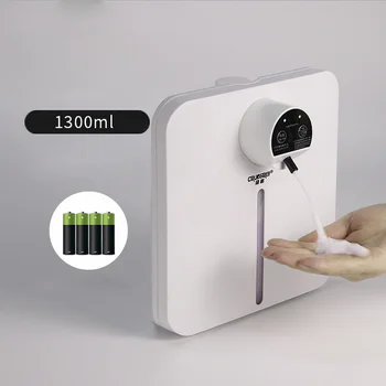 

Automatic liquid soap dispenser foam pumb Wall-mounted Machine Automatic Sensor Spray 1300ML Hand Sanitizer Disinfection