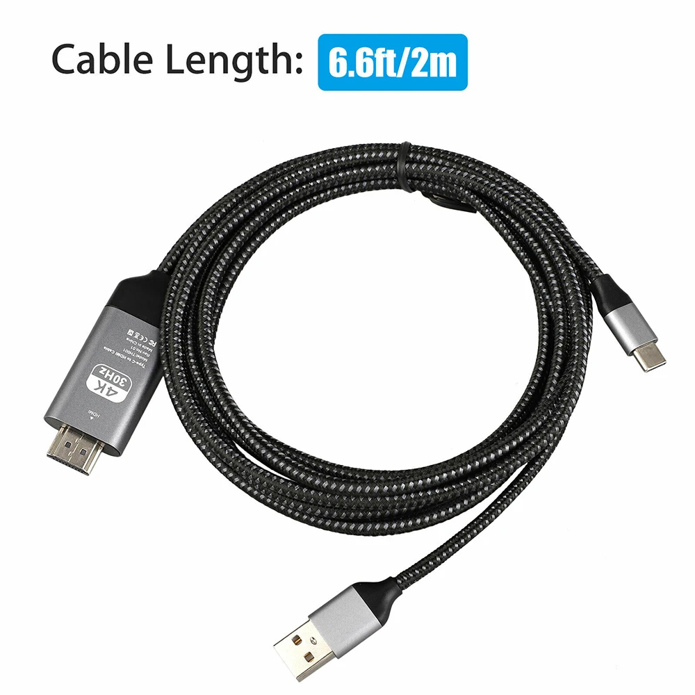  Tipo C a Hdmi Cavo Hdmi Hd 4K Audio Hdmi Cavo Convertitore Usb Cavo Adattatore per Hdtv Tv Digitale