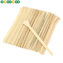 50 шт. деревянные восковые палочки шпатель для депиляции одноразовые бамбуковые палочки для удаления волос на коже тела крем-палочка Инструменты для красоты