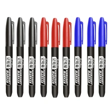 Haile – stylo marqueur permanent étanche, encre noire bleue rouge, 1.5mm, marqueurs de couleur Fine pour bricolage artistique, papeterie scolaire et de bureau pour étudiants